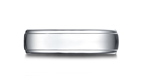 Benchmark-14K-White-Gold-6.5mm-Comfort-Fit-Drop-Edge-High-Polish-Design-Band--Size-4.5--LCF71654014KW04.5