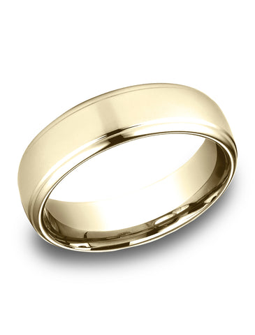 Benchmark-14K-Yellow-Gold-6.5mm-Comfort-Fit-Drop-Edge-High-Polish-Design-Band--Size-4.25--LCF71654014KY04.25