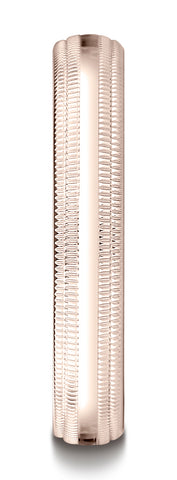 Benchmark-14K-Rose-Gold-4mm-Slightly-Domed-Standard-Comfort-Fit-Wedding-Band-w/-Double-Milgrain--Sz-4.5--LCFD34014KR04.5