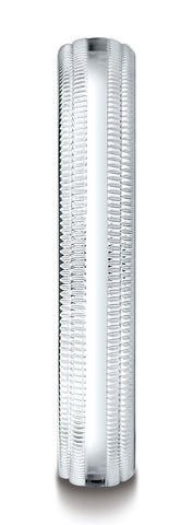 Benchmark-14K-White-Gold-4mm-Slightly-Domed-Standard-Comfort-Fit-Wedding-Band-w/-Double-Milgrain-Sz-4.5--LCFD34014KW04.5