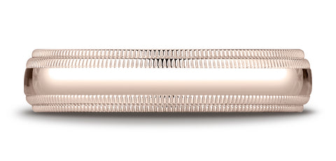 Benchmark-14K-Rose-Gold-5mm-Slightly-Domed-Standard-Comfort-Fit-Wedding-Band-with-Double-Milgrain--Sz-4.25--LCFD35014KR04.25