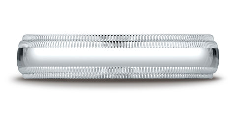 Benchmark-14K-White-Gold-5mm-Slightly-Domed-Standard-Comfort-Fit-Wedding-Band-with-Double-Milgrain--Sz-4.25--LCFD35014KW04.25