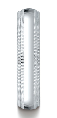 Benchmark-14K-White-Gold-5mm-Slightly-Domed-Standard-Comfort-Fit-Wedding-Band-w/-Double-Milgrain-Sz-4.5--LCFD35014KW04.5