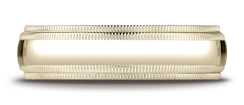 Benchmark-18K-Yellow-Gold-6mm-Slightly-Domed-Standard-Comfort-Fit-Wedding-Band-w/-Double-Milgrain--Sz-4.25--LCFD36018KY04.25