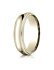 Benchmark-10K-Yellow-Gold-6mm-Slightly-Domed-Standard-Comfort-Fit-Wedding-Band-w/-Double-Milgrain--Sz-4--LCFD36010KY04