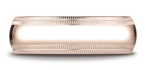 Benchmark-14K-Rose-Gold-7mm-Slightly-Domed-Standard-Comfort-Fit-Wedding-Band-with-Double-Milgrain--Sz-4.25--LCFD37014KR04.25