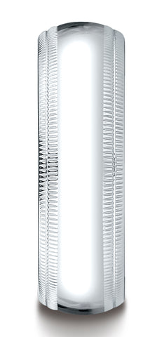 Benchmark-Platinum-7mm-Slightly-Domed-Standard-Comfort-Fit-Wedding-Band-with-Double-Milgrain--Size-4.5--LCFD370PT04.5