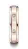 Benchmark-14K-Rose-Gold-4mm-Comfort-Fit-Burnish-Set-8-Stone-Diamond-Eternity-Wedding-Band--.16Ct--Sz-4.5--RECF51414014KR04.5