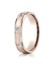 Benchmark-14K-Rose-Gold-4mm-Comfort-Fit-Burnish-Set-8-Stone-Diamond-Eternity-Wedding-Band--.16Ct--Sz-4--RECF51414014KR04