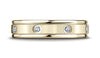 Benchmark-14K-Yellow-Gold-4mm-Comfort-Fit-Burnish-Set-8-Stone-Diamond-Eternity-Wedding-Band--.16Ct--Sz-4.25--RECF51414014KY04.25