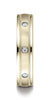 Benchmark-18K-Yellow-Gold-4mm-Comfort-Fit-Burnish-Set-8-Diamond-Eternity-Band-w/-Milgrain--.16Ct--Sz4.5--RECF51414118KY04.5