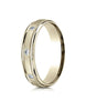 Benchmark-14K-Yellow-Gold-4mm-Comfort-Fit-Burnish-Set-8-Diamond-Eternity-Band-w/-Milgrain--.16Ct--Size4--RECF51414114KY04