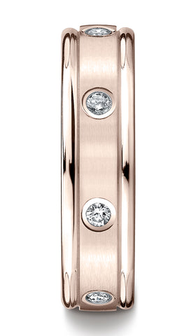 Benchmark-14K-Rose-Gold-6mm-Comfort-Fit-Burnish-Set-8-Stone-Diamond-Eternity-Wedding-Band--.32Ct--Sz-4.5--RECF51614014KR04.5