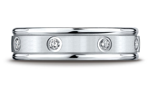 Benchmark-Platinum-6mm-Comfort-Fit-Burnish-Set-8-Stone-Diamond-Eternity-Wedding-Ring--.32Ct--Size-4.25--RECF516140PT04.25