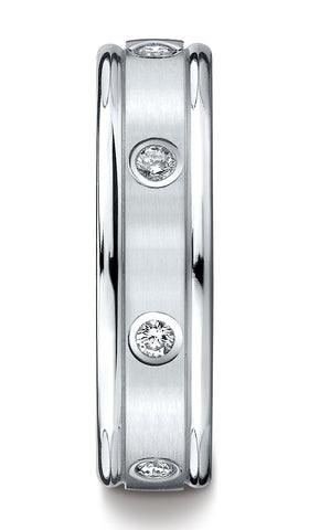 Benchmark-Palladium-6mm-Comfort-Fit-Burnish-Set-8-Stone-Diamond-Eternity-Wedding-Band--.32Ct--Size-4.5--RECF516140PD04.5