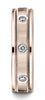 Benchmark-14K-Rose-Gold-6mm-Comfort-Fit-Burnish-Set-8-Diamond-Eternity-Band-w/-Milgrain--.32Ct--Size4.5--RECF51614114KR04.5