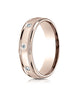 Benchmark-14K-Rose-Gold-6mm-Comfort-Fit-Burnish-Set-8-Diamond-Eternity-Band-w/-Milgrain--.32Ct--Size4--RECF51614114KR04