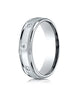 Benchmark-Platinum-6mm-Comfort-Fit-Burnish-Set-8-Stone-Diamond-Eternity-Band-with-Milgrain--.32Ct--Sz-4--RECF516141PT04
