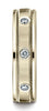 Benchmark-14K-Yellow-Gold-6mm-Comfort-Fit-Burnish-Set-8-Diamond-Eternity-Band-w/-Milgrain--.32Ct--Sz4.5--RECF51614114KY04.5