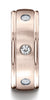 Benchmark-14K-Rose-Gold-8mm-Comfort-Fit-Burnish-Set-6-Stone-Diamond-Eternity-Wedding-Band--.48Ct--Sz-4.5--RECF51814014KR04.5