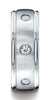Benchmark-18K-White-Gold-8mm-Comfort-Fit-Burnish-Set-6-Stone-Diamond-Eternity-Wedding-Band--.48Ct--4.5--RECF51814018KW04.5