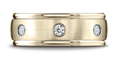 Benchmark-18K-Yellow-Gold-8mm-Comfort-Fit-Burnish-Set-6-Stone-Diamond-Eternity-Wedding-Band--.48Ct--Sz-4.25--RECF51814018KY04.25
