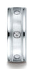 Benchmark-Platinum-8mm-Comfort-Fit-Burnish-Set-6-Stone-Diamond-Eternity-Band-w/-Milgrain--.48Ct--Sz4.5--RECF518141PT04.5