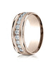 Benchmark-14K-Rose-Gold-8mm-Comfort-Fit-Channel-Set-12-Stone-Diamond-Eternity-Wedding-Band--.96Ct--Sz-4--RECF51851614KR04