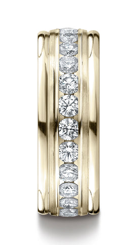 Benchmark-14K-Yellow-Gold-8mm-Comfort-Fit-Channel-Set-12-Stone-Diamond-Eternity-Band--.96Ct--Size-4.5--RECF51851614KY04.5