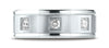 Benchmark-18K-White-Gold-8mm-Comfort-Fit-Pave-set-3-Stone-Diamond-Wedding-Band-Ring--.24Ct.--Size-4.25--RECF52813918KW04.25