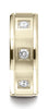 Benchmark-18K-Yellow-Gold-8mm-Comfort-Fit-Pave-set-3-Stone-Diamond-Wedding-Band-Ring--.24Ct.--Size-4.5--RECF52813918KY04.5