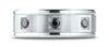 Benchmark-18K-White-Gold-8mm-Comfort-Fit-Pave-set-3-Stone-Black-Diamond-Wedding-Ring--.24Ct.--Size-4.25--RECF52814318KW04.25