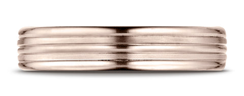 Benchmark-14K-Rose-Gold-4mm-Comfort-Fit-Satin-Finished-and-Round-Edge-Carved-Design-Wedding-Band--Size-4.25--RECF5418014KR04.25