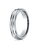 Benchmark-Platinum-4mm-Comfort-Fit-Satin-Finished-and-Round-Edge-Carved-Design-Wedding-Band--Size-4--RECF54180PT04
