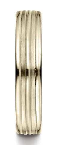 Benchmark-18K-Yellow-Gold-4mm-Comfort-Fit-Satin-Finish-and-Round-Edge-Carved-Design-Band--Size-4.5--RECF5418018KY04.5