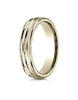 Benchmark-18K-Yellow-Gold-4mm-Comfort-Fit-Satin-Finish-and-Round-Edge-Carved-Design-Wedding-Band--Size-4--RECF5418018KY04