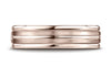 Benchmark-14K-Rose-Gold-6mm-Comfort-Fit-Satin-Finished-and-Round-Edge-Carved-Design-Wedding-Band--Size-4.25--RECF5618014KR04.25