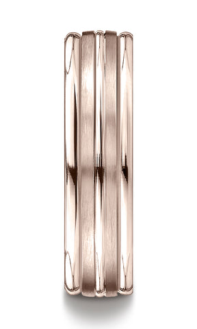 Benchmark-14K-Rose-Gold-6mm-Comfort-Fit-Satin-Finish-and-Round-Edge-Carved-Design-Wedding-Band--Size-4.5--RECF5618014KR04.5