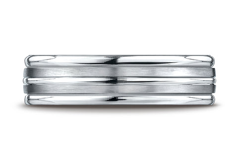 Benchmark-10K-White-Gold-6mm-Comfort-Fit-Satin-Finished-and-Round-Edge-Carved-Design-Wedding-Band--Sz-4.25--RECF5618010KW04.25