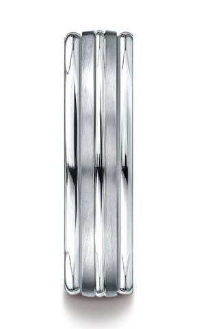 Benchmark-14K-White-Gold-6mm-Comfort-Fit-Satin-Finish-and-Round-Edge-Carved-Design-Wedding-Band--Sz-4.5--RECF5618014KW04.5