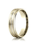 Benchmark-10K-Yellow-Gold-6mm-Comfort-Fit-Satin-Finish-and-Round-Edge-Carved-Design-Wedding-Band--Size-4--RECF5618010KY04