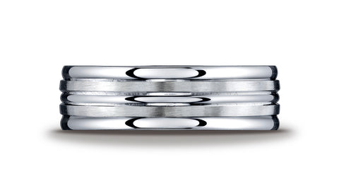 Benchmark-Argentium-Silver-7mm-Comfort-Fit-Satin-Finished-Double-Groove-Center-Design-Wedding-Band--6.5--RECF57180SV06.5