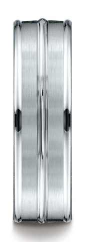 Benchmark-Palladium-7mm-Comfort-Fit-Satin-Finished-and-Round-Edge-Carved-Design-Band--Size-4.5--RECF57180PD04.5