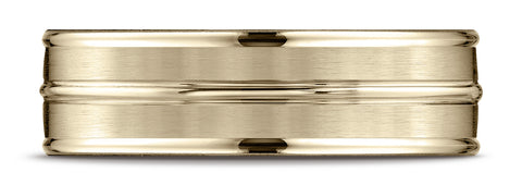 Benchmark-18k-Yellow-Gold-7mm-Comfort-Fit-Satin-Finished-and-Round-Edge-Carved-Design-Band--Size-4.25--RECF5718018KY04.25