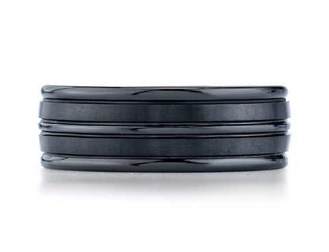 Benchmark-Ceramic-8-mm-Comfort-Fit-Satin-Finished-High-Polished-Center-&-Round-Edge-Design-Band--Sz-6.5--RECF58180CM06.5