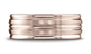Benchmark-14K-Rose-Gold-8mm-Comfort-Fit-Satin-Finished-and-Round-Edge-Carved-Design-Wedding-Band--Size-4.25--RECF5818014KR04.25