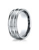 Benchmark-Platinum-8mm-Comfort-Fit-Satin-Finished-and-Round-Edge-Carved-Design-Wedding-Band--Size-4--RECF58180PT04