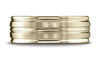Benchmark-18K-Yellow-Gold-8mm-Comfort-Fit-Satin-Finish-and-Round-Edge-Carved-Design-Wedding-Band--Size-4.25--RECF5818018KY04.25