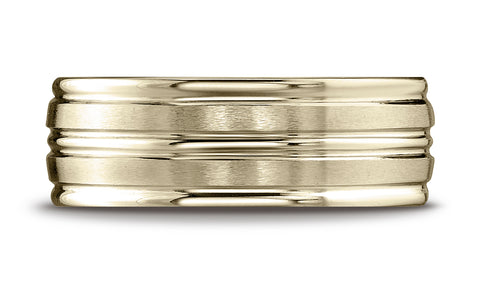 Benchmark-10K-Yellow-Gold-8mm-Comfort-Fit-Satin-Finish-and-Round-Edge-Carved-Design-Wedding-Band--Size-4.25--RECF5818010KY04.25