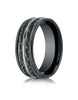 Benchmark-Cobaltchrome-8-mm-Comfort-Fit-Wedding-Band-with-Hammered-Finish-and-White-Center-Cut--Size-6--RECF58186CC06